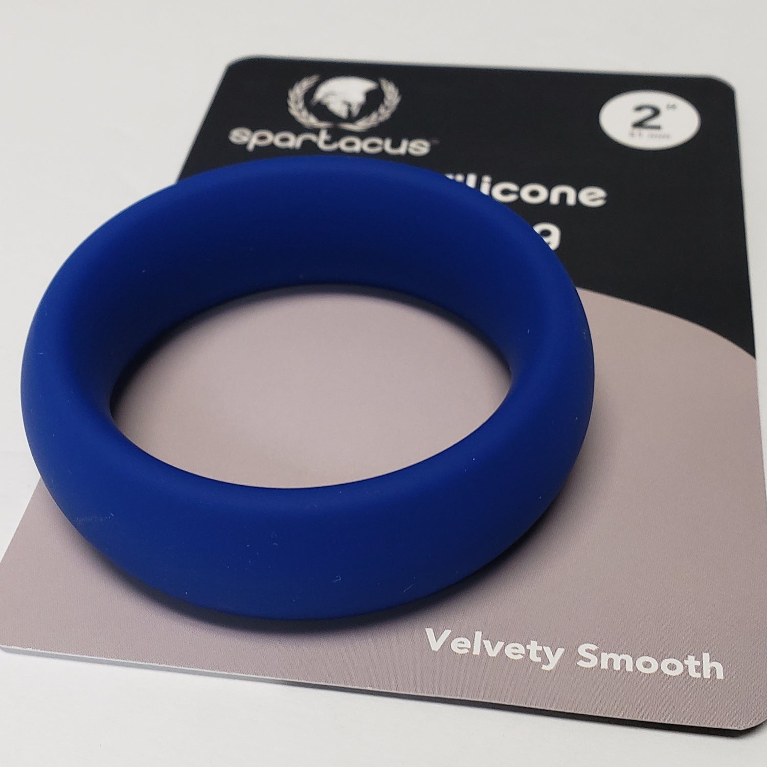 Wide Silicone Donut Ring - Blue 2"