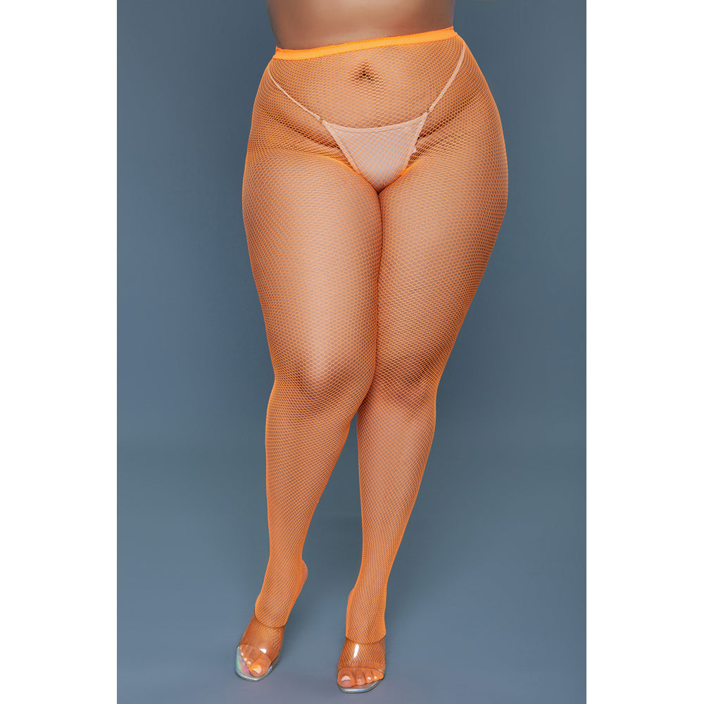 Up All Night Pantyhose - Orange - Queen