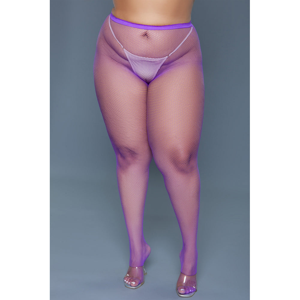 Up All Night Pantyhose - Purple - Queen
