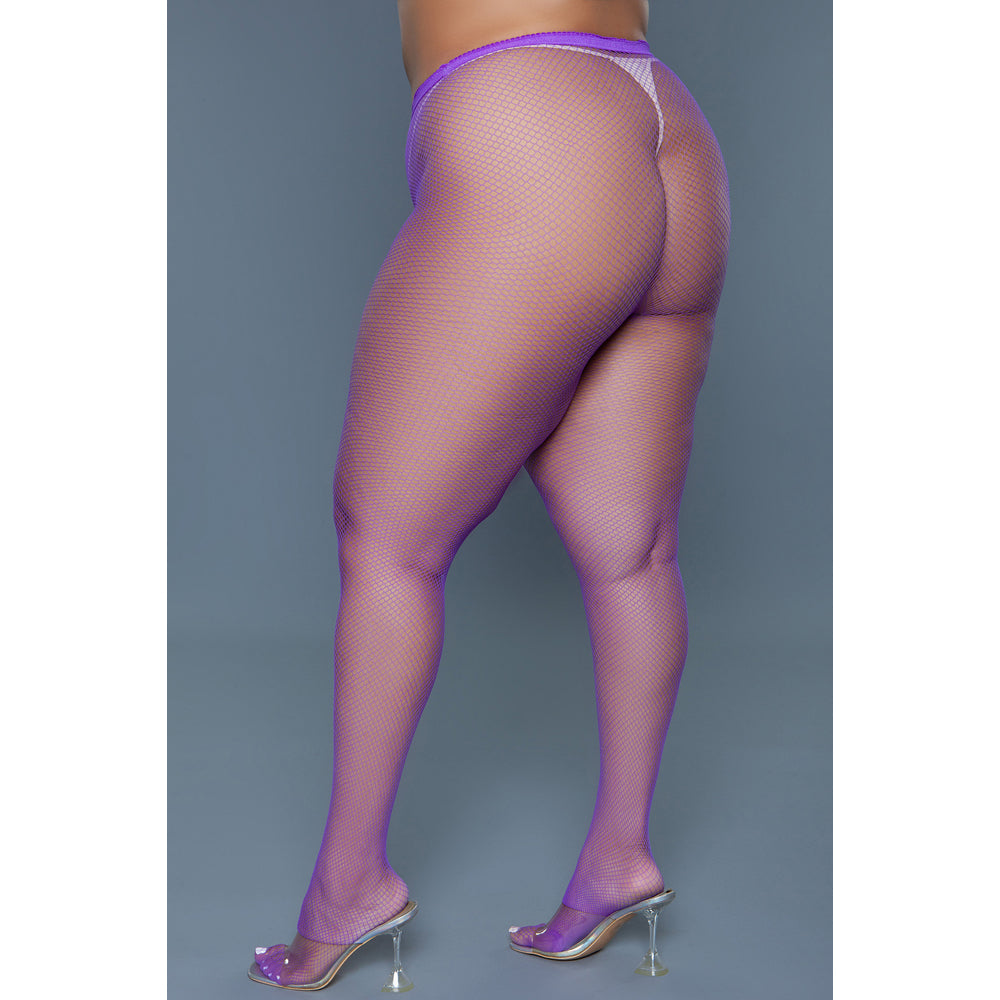 Up All Night Pantyhose - Purple - Queen