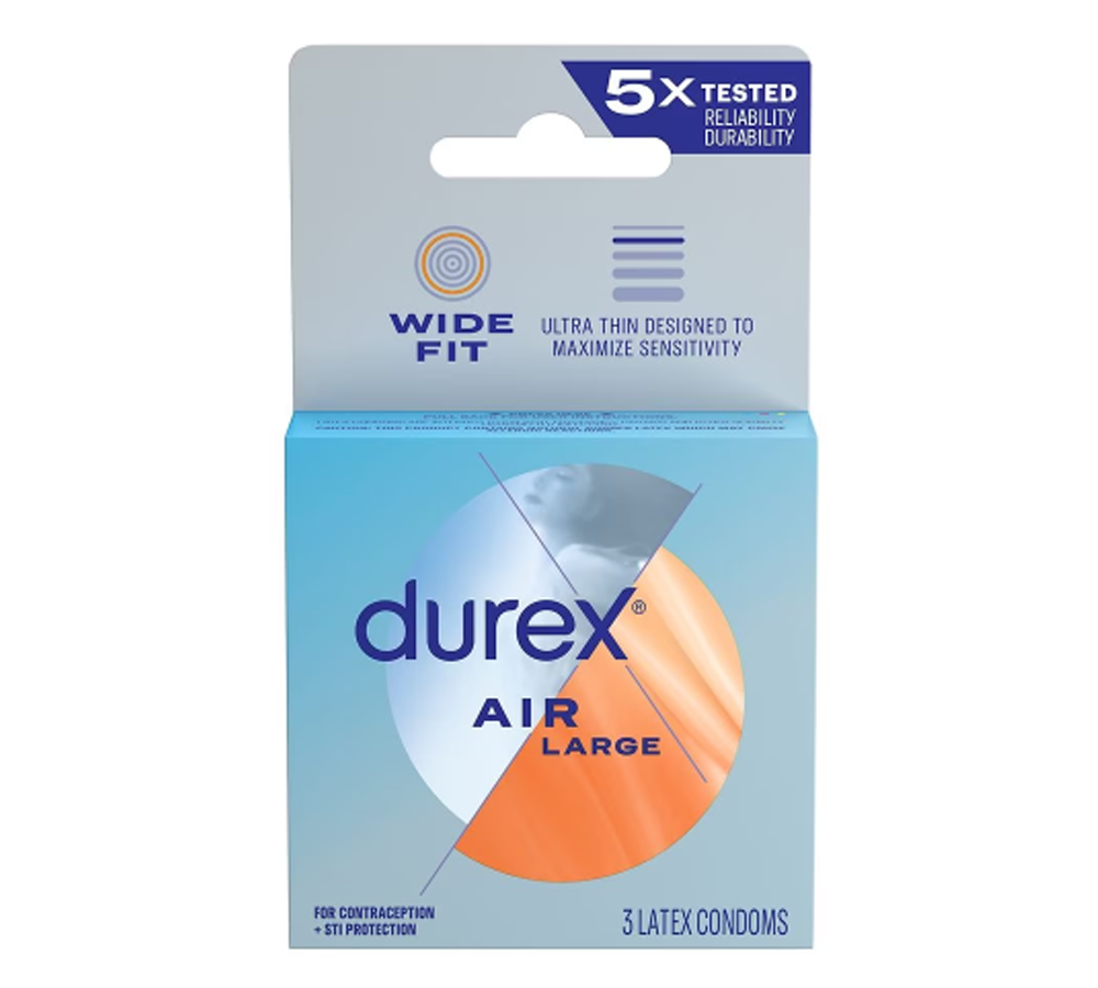 Durex Air Wide Fit Condoms - 3pk