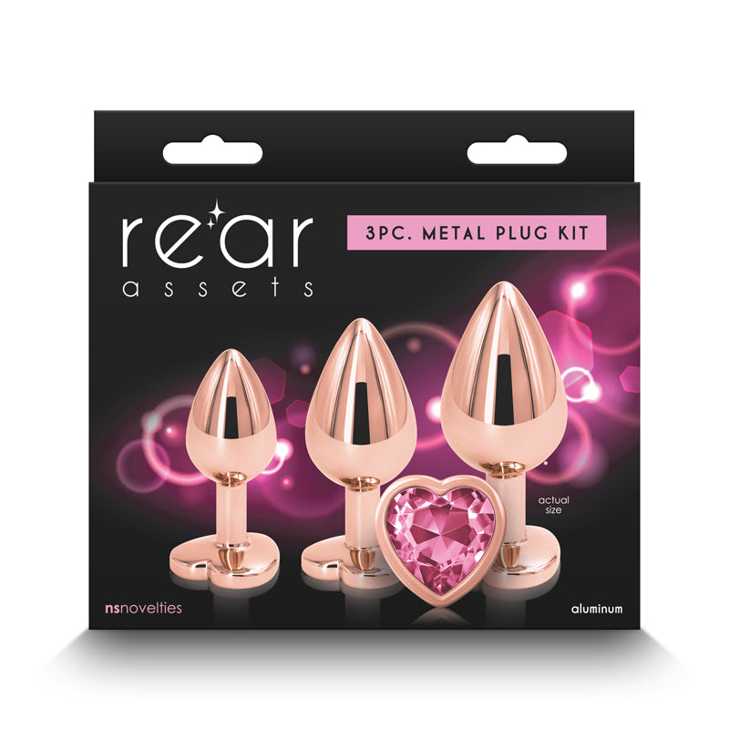 Rear Assets Kit - Rose Gold - Pink Heart