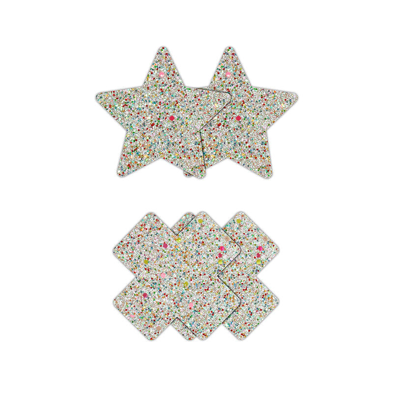 Pretty Pasties Star & Cross Glow 2 sets*