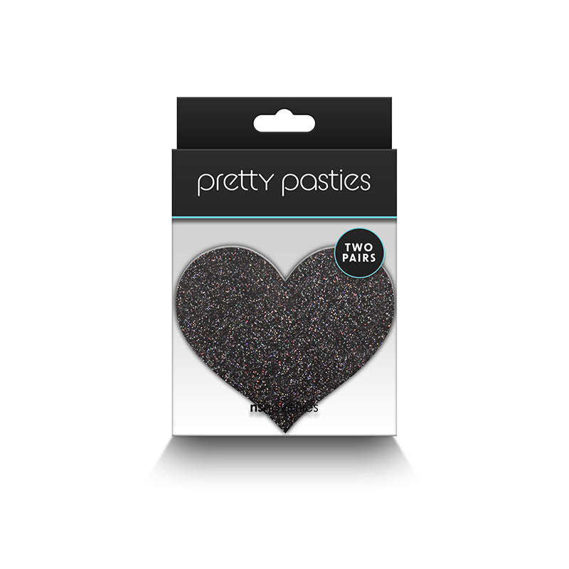 Pretty Pasties Hearts Black/Gold 2 sets*
