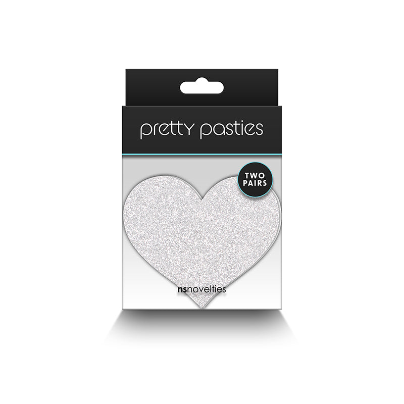 Pretty Pasties Hearts Red/Silver- 2 sets