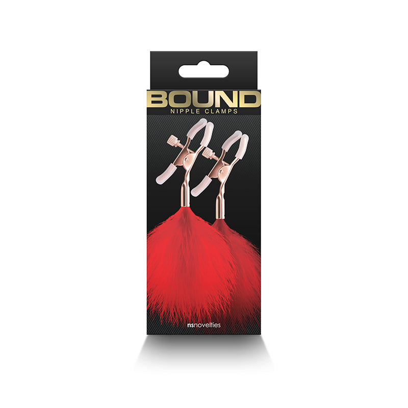 Bound Nipple Clamps - F1 - Red Feather