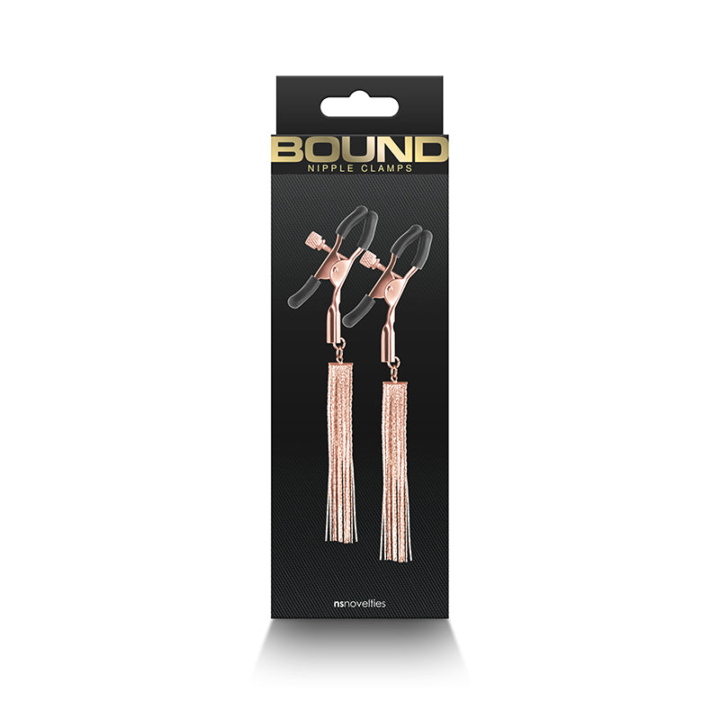 Bound Nipple Clamps - D2 - Rose Gold