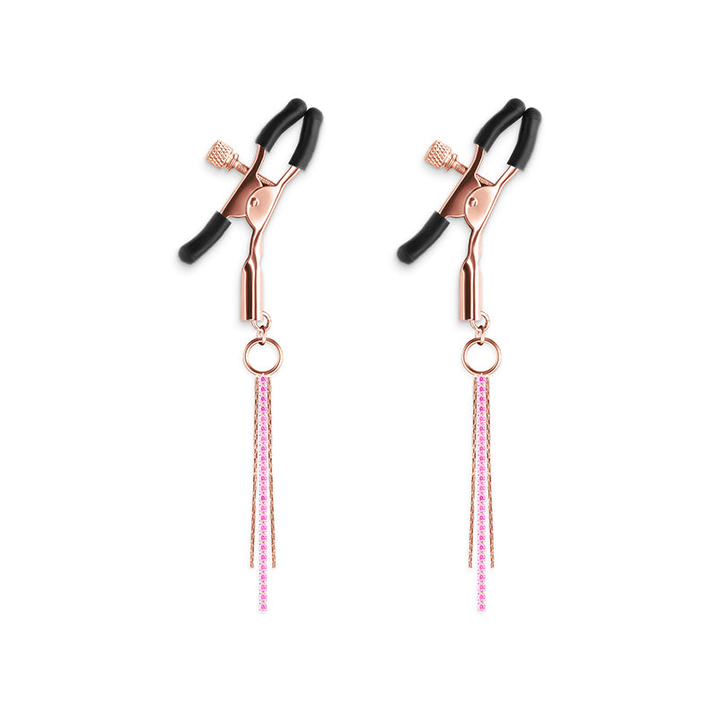 Bound Nipple Clamps - D3 - Rose Gold