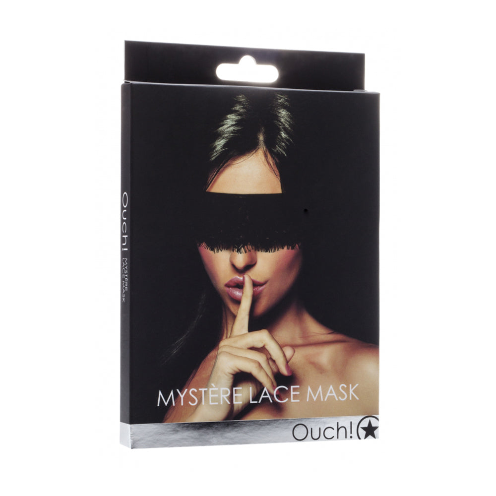 Ouch! Mystère Lace Mask - Black