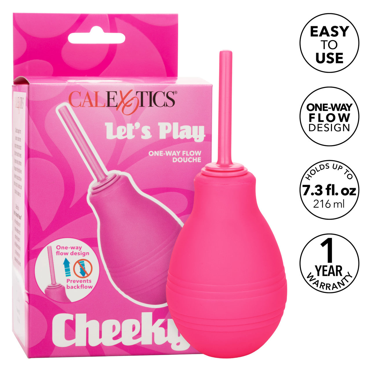 Cheeky™ One-Way Flow Douche - Pink