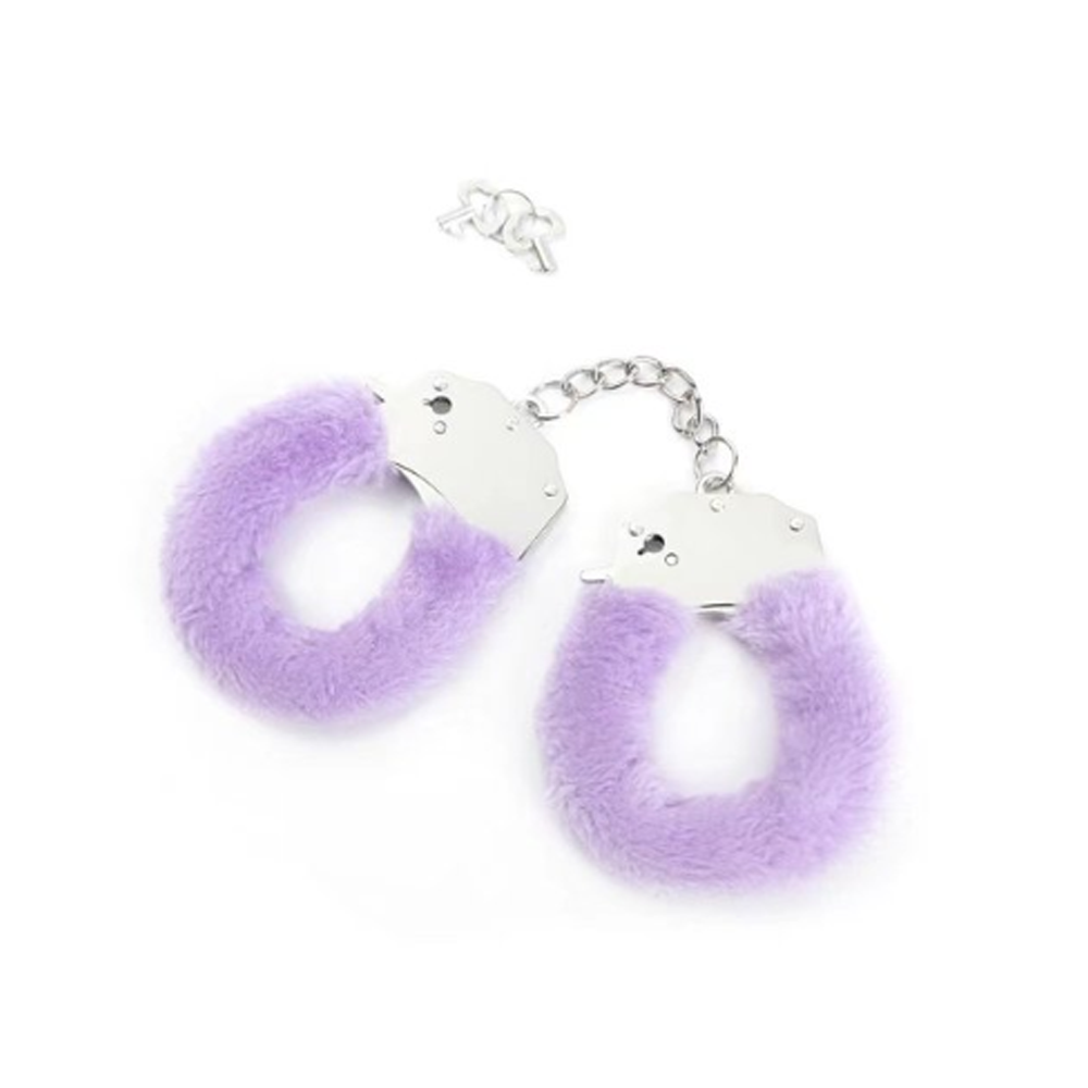 Hello Sexy Fuzzy Wrist Cuffs - Lilac