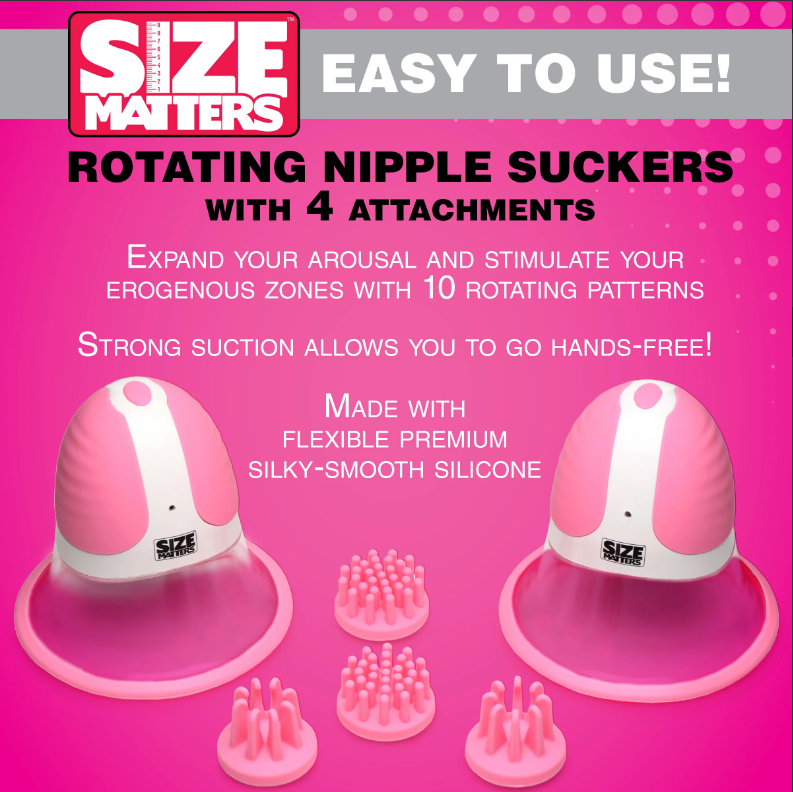 Rotating Silicone Nipple Suckers plus