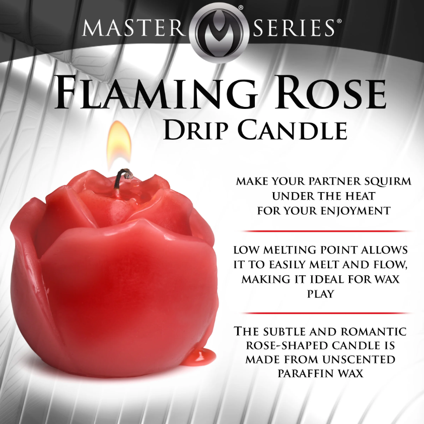 Flaming Rose Rose Drip Candle