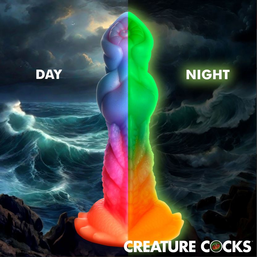 Aqua-Cock Glow-In-Dark Silicone Dildo