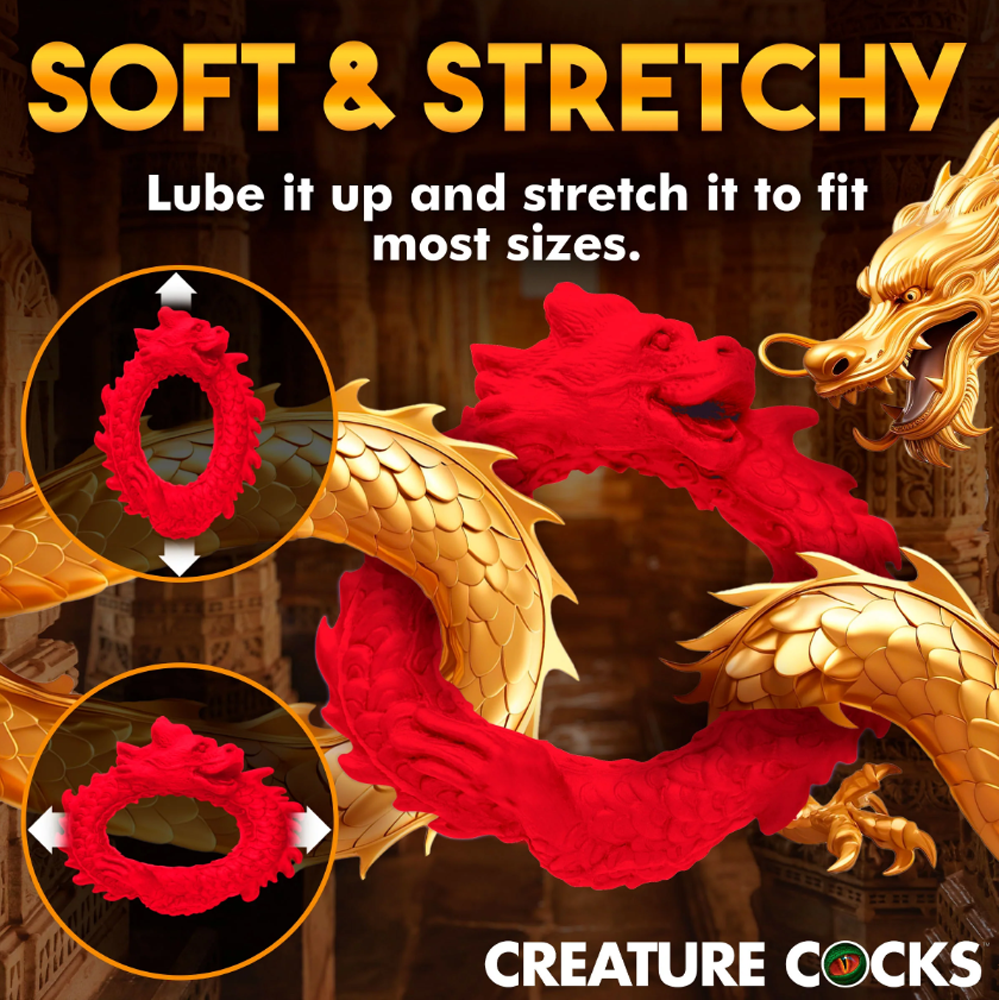 Rise Of The Dragon Silicone Cock Ring