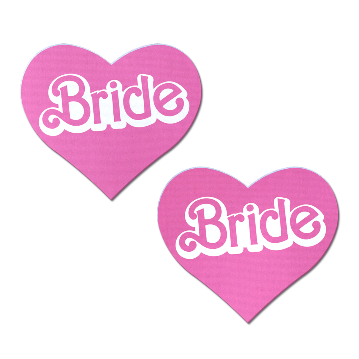 'Bride' Doll Pasties Pink Iconic Heart