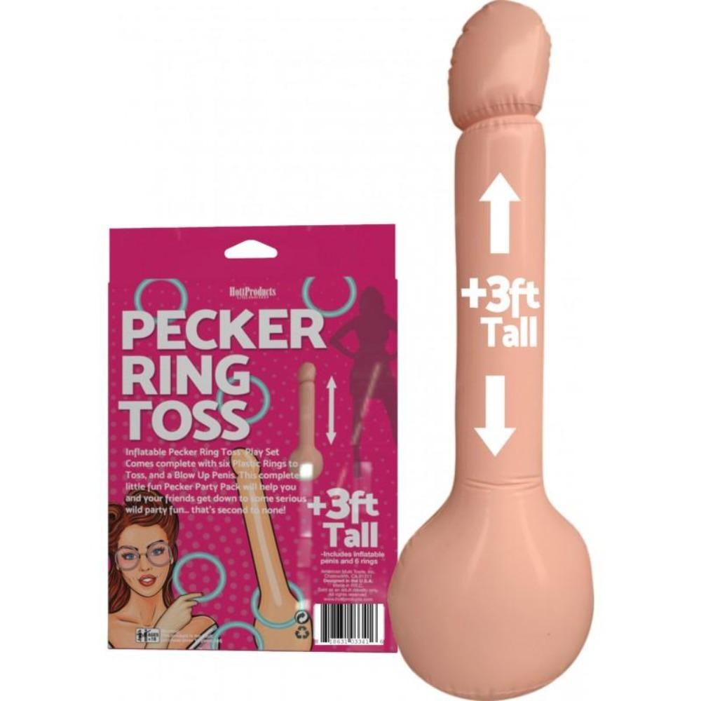 Pecker Ring Toss Inflatable Game 3' tall
