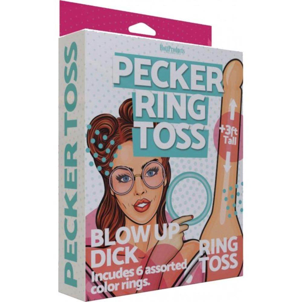 Pecker Ring Toss Inflatable Game 3' tall