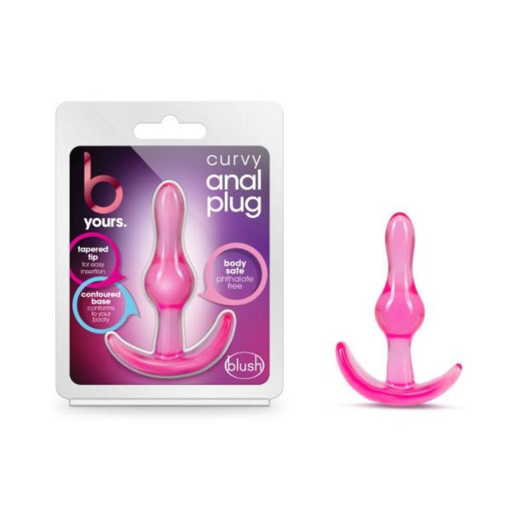 B Yours Curvy Anal Plug - Pink
