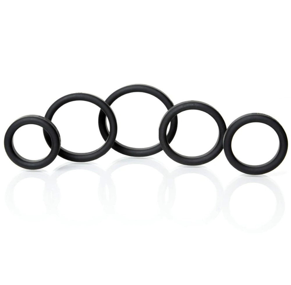 BoneYard Silicone Ring 5 Pcs Kit - Black