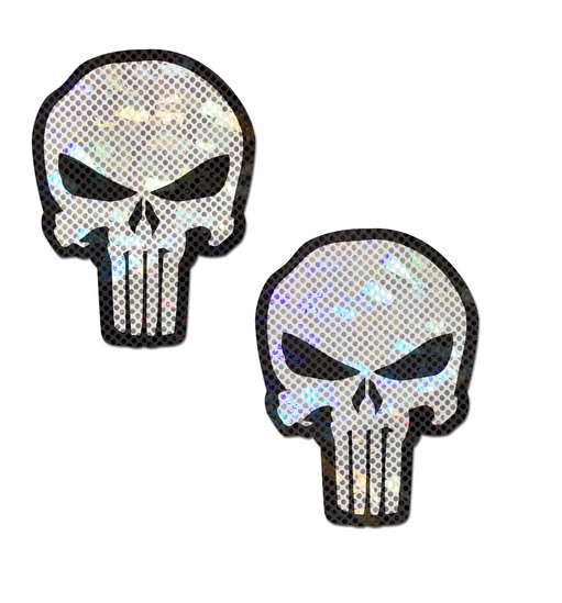 Punisher: Glittering White & Black Skull
