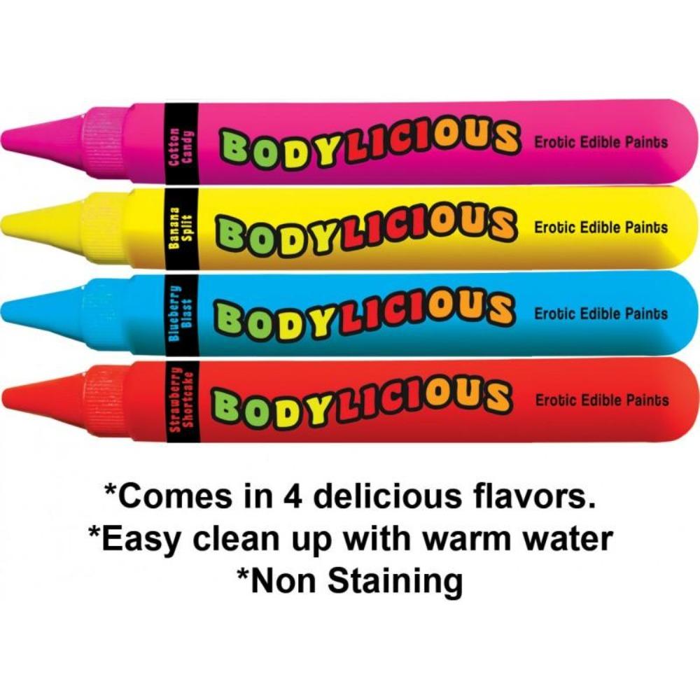 Bodylicious Edible Body Pens-4 Asst Flav