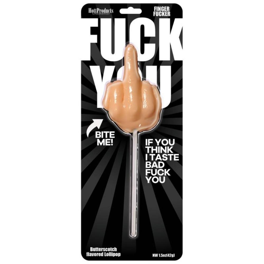 F-You Finger Fucker Lollipop Butterscotc