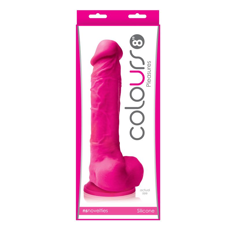 Colours Pleasures 8" Silicone - Pink
