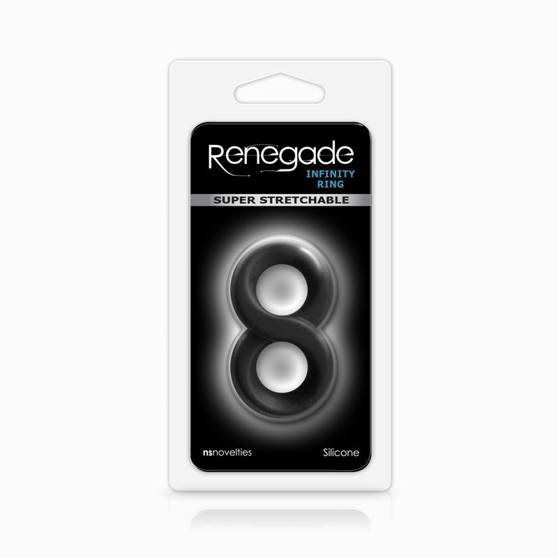 Renegade Infinity Cock Ring - Black