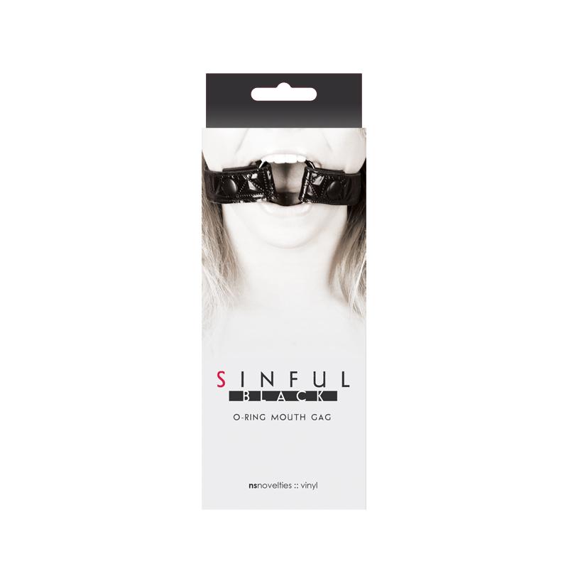 Sinful Black O-Ring Mouth Gag