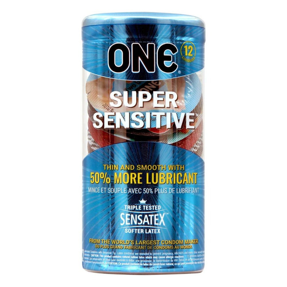 ONE Super Sensitive Condoms 12pc Tin