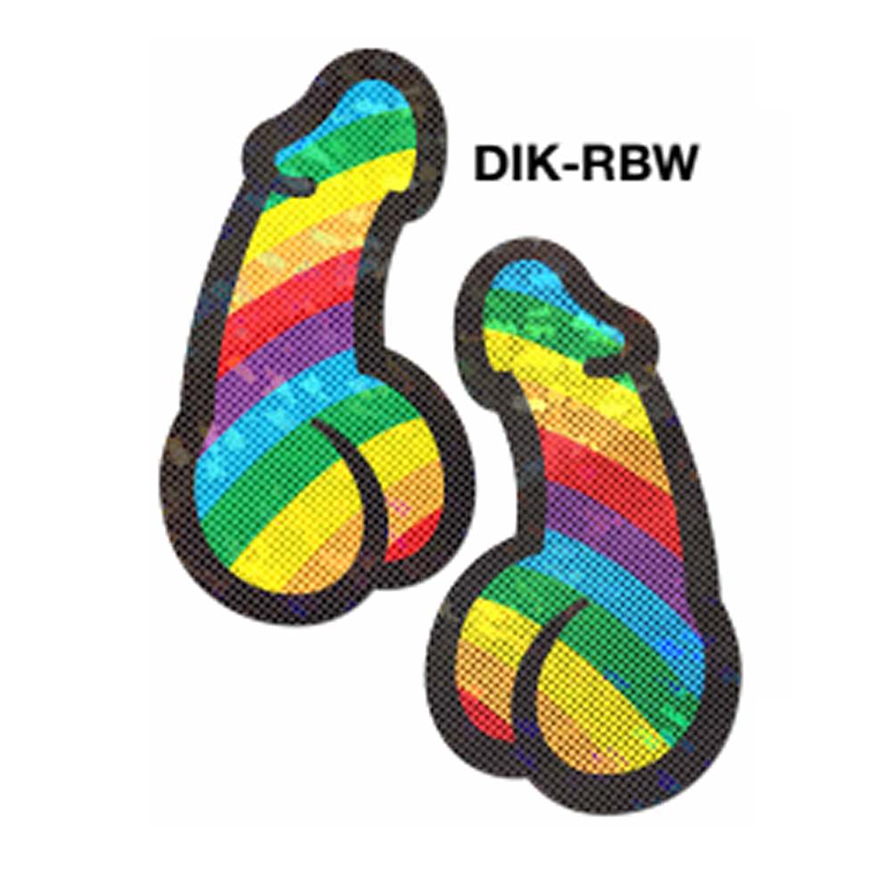 Rainbow Pride Dick - Nipple Pasties