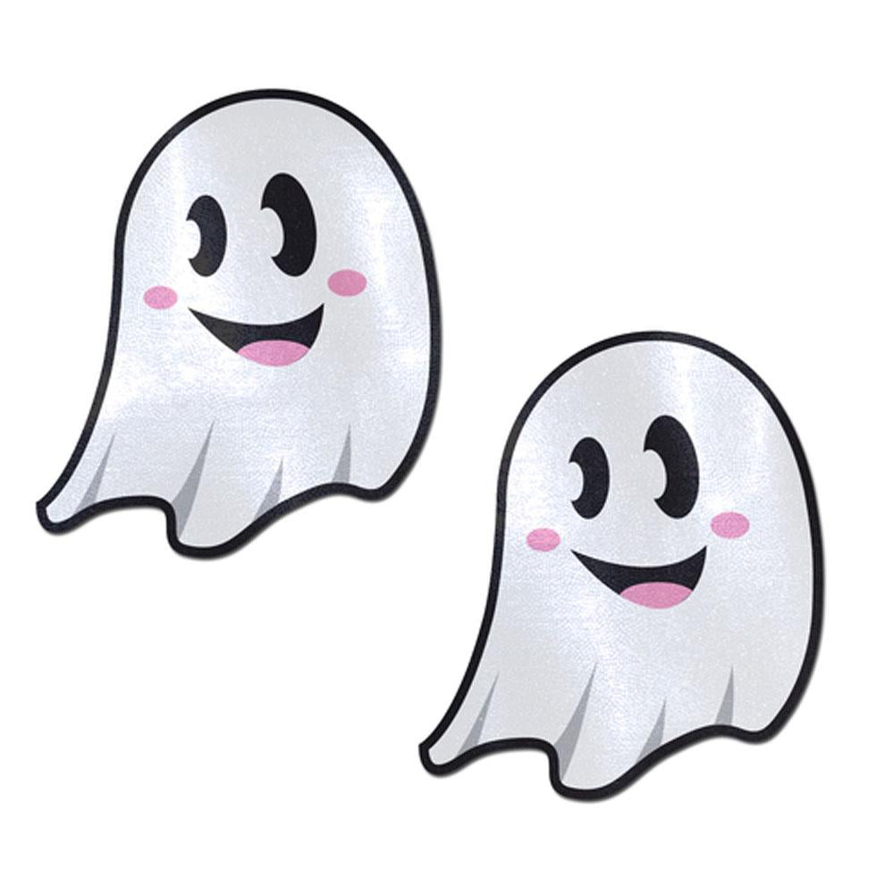 BOO! Ghostie Halloween Pasties - White