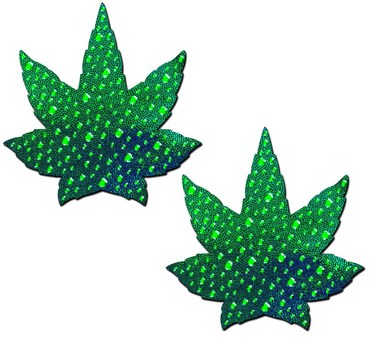 Indica Pot Leaf Crystal Pasties - Green*