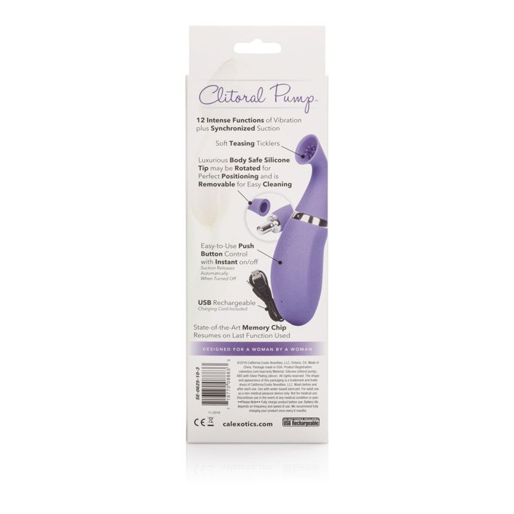 Intimate Rchrgble Clitoral Pump - Purp *