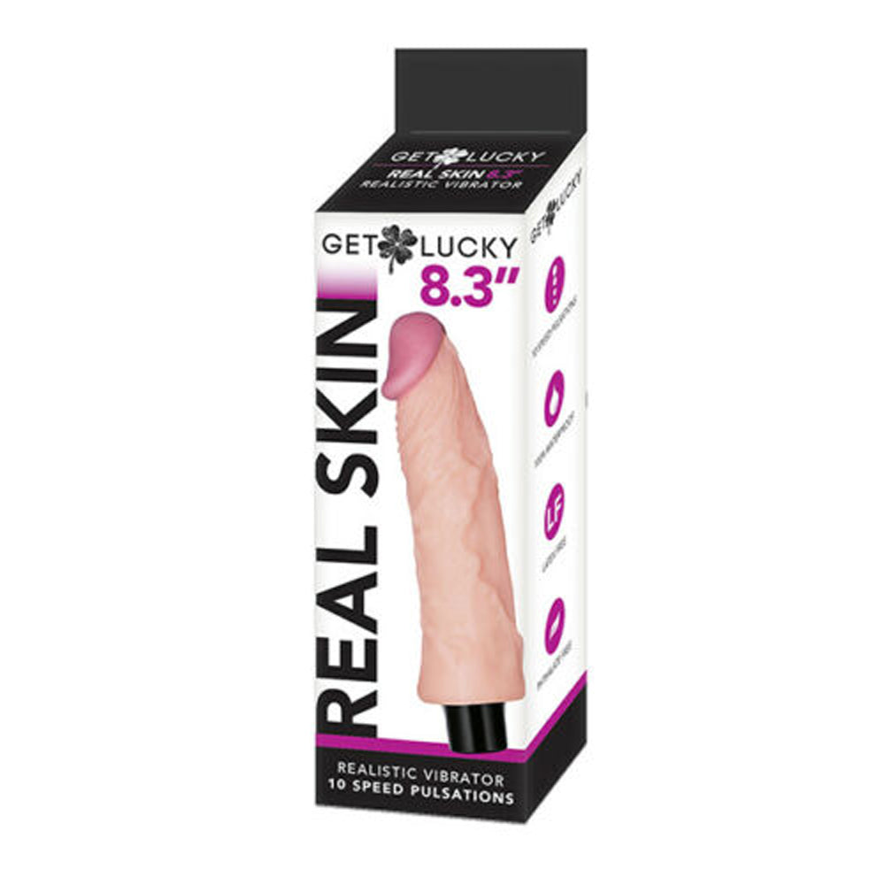 Get Lucky Real Skin Vibrating 8.3" Light