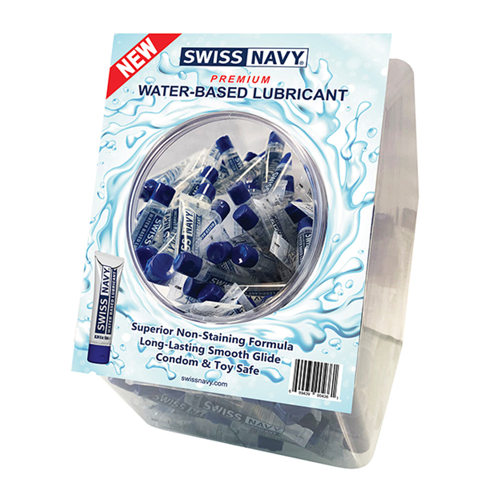 Swiss Navy Water 10ml Fishbowl 100pcs