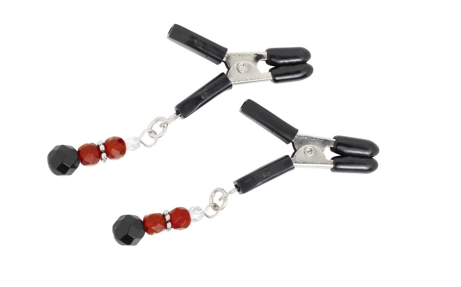 Red Beaded Clamps - Jumper Cable