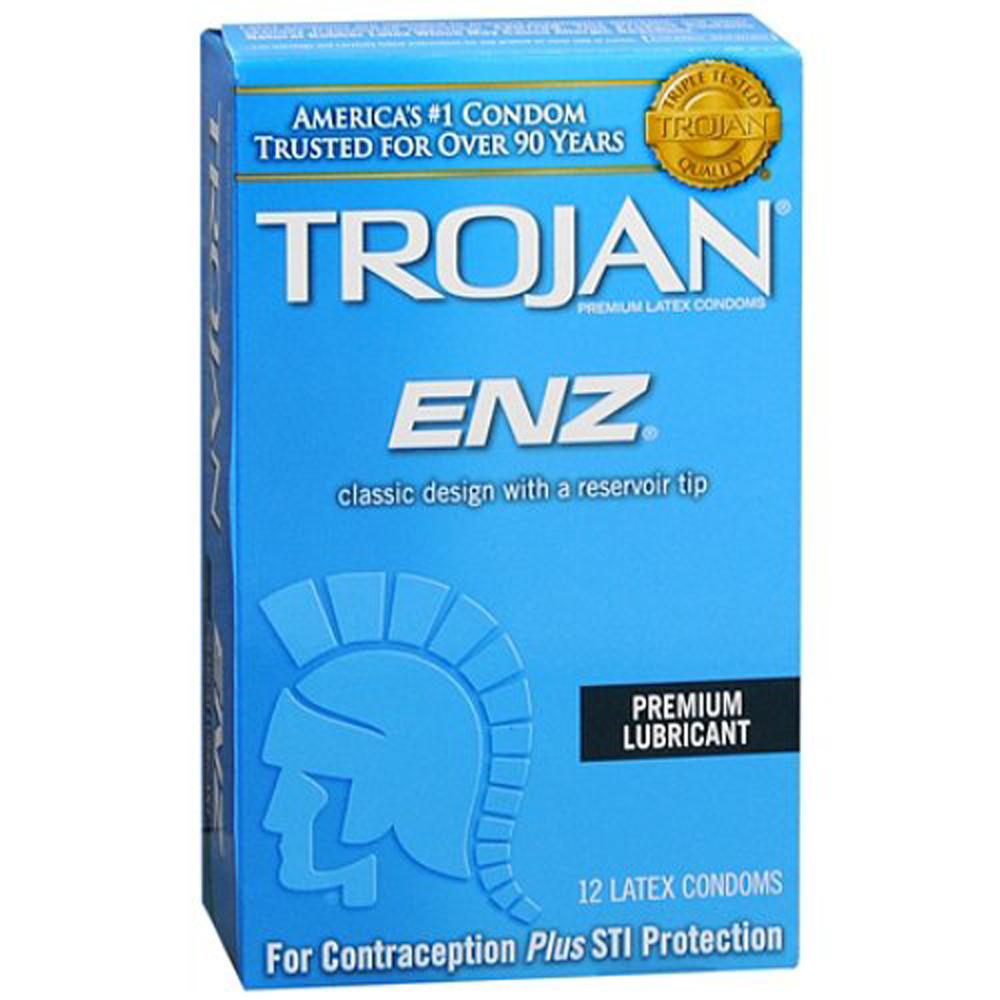 Trojan ENZ Lubricated Condoms - 12 pk