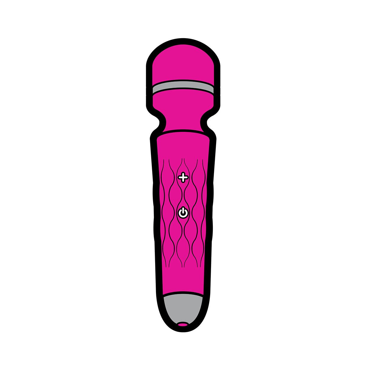Enamel Pin: Pink Mini Wand Massager
