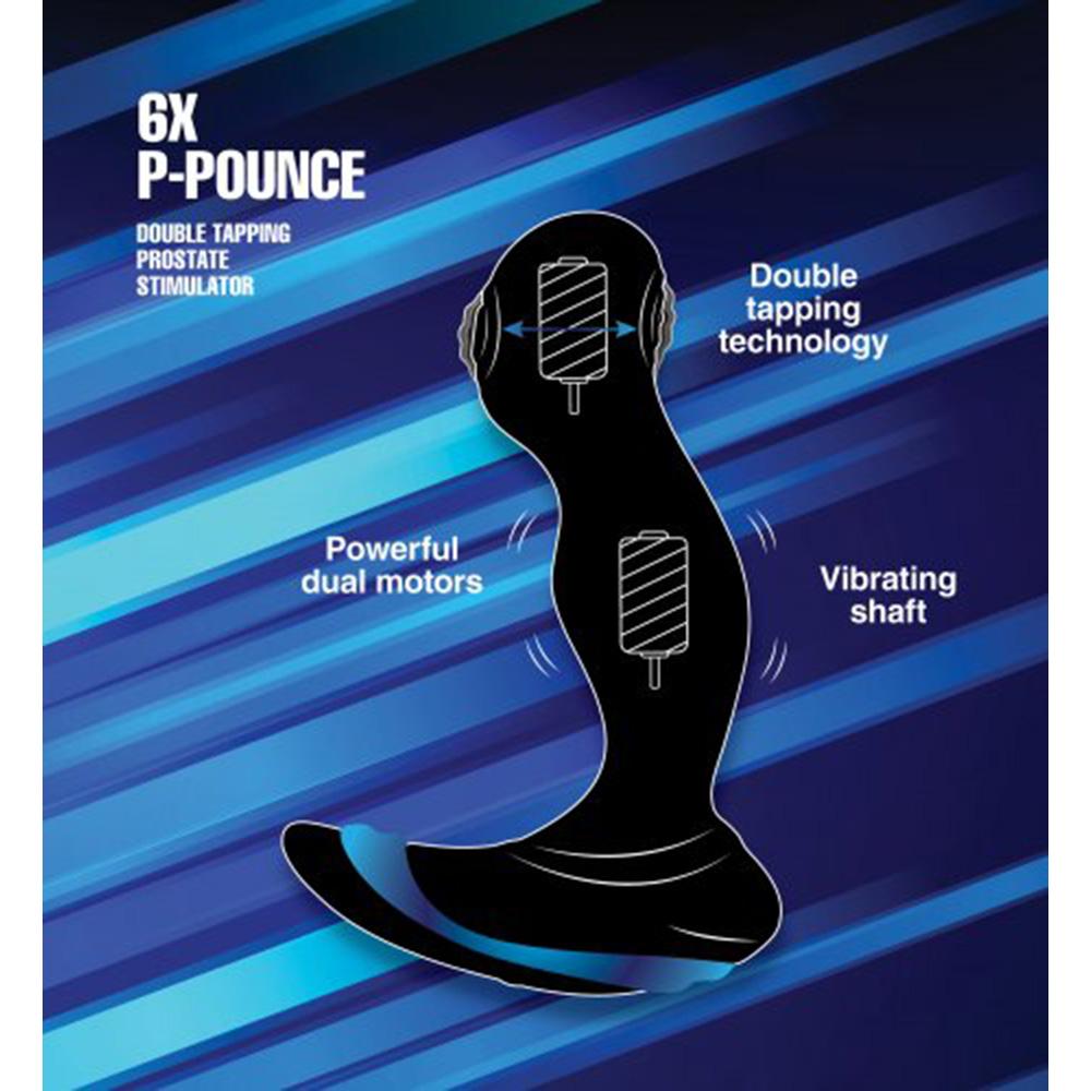 6X P-POUNCE Double Tap Prostate Stim *