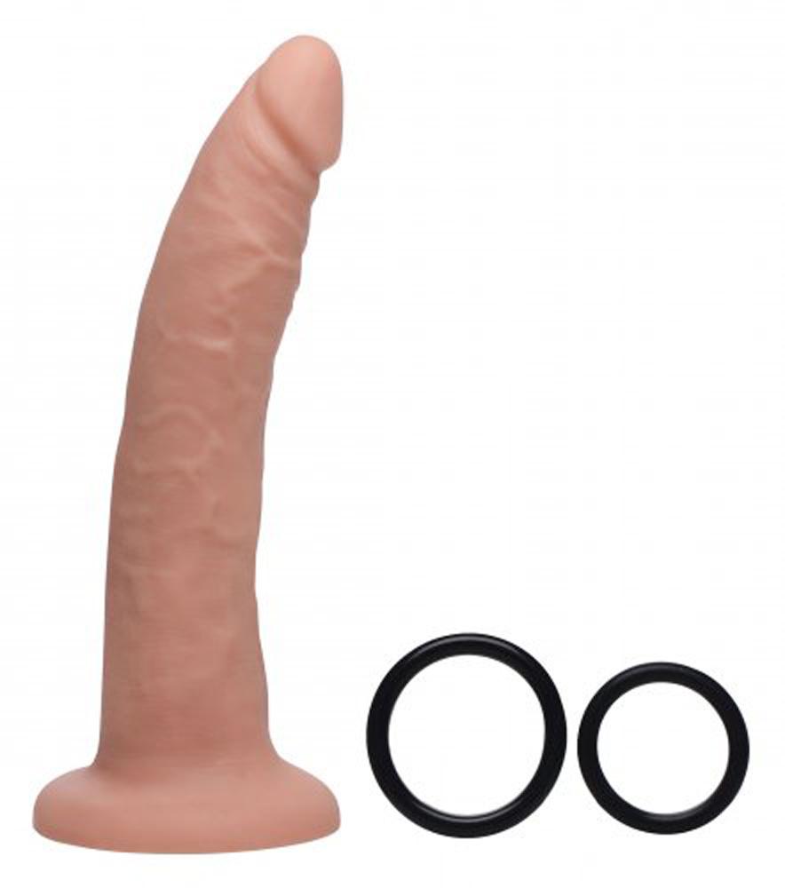 Charmed 7.5" Silicone Dildo w Harness