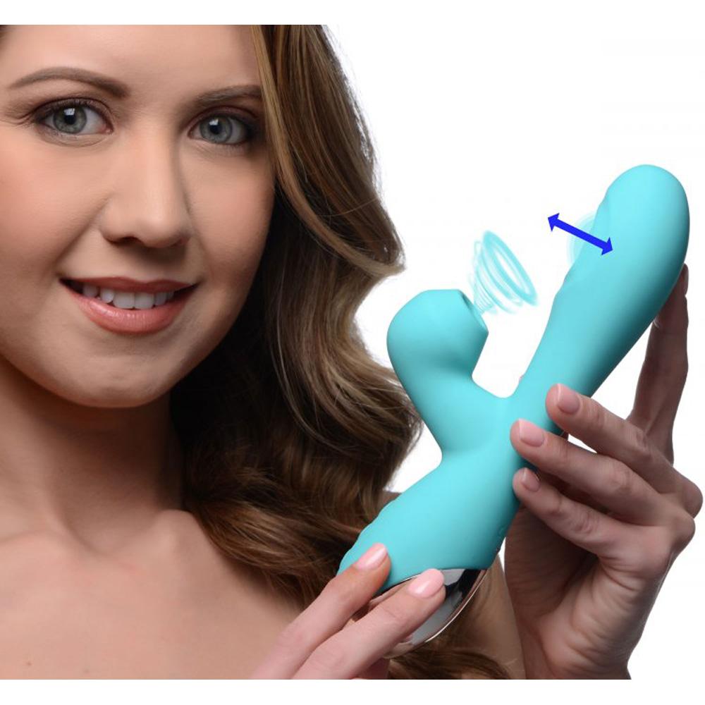 5Star 10X Silicone Suction Rabbit -Teal*