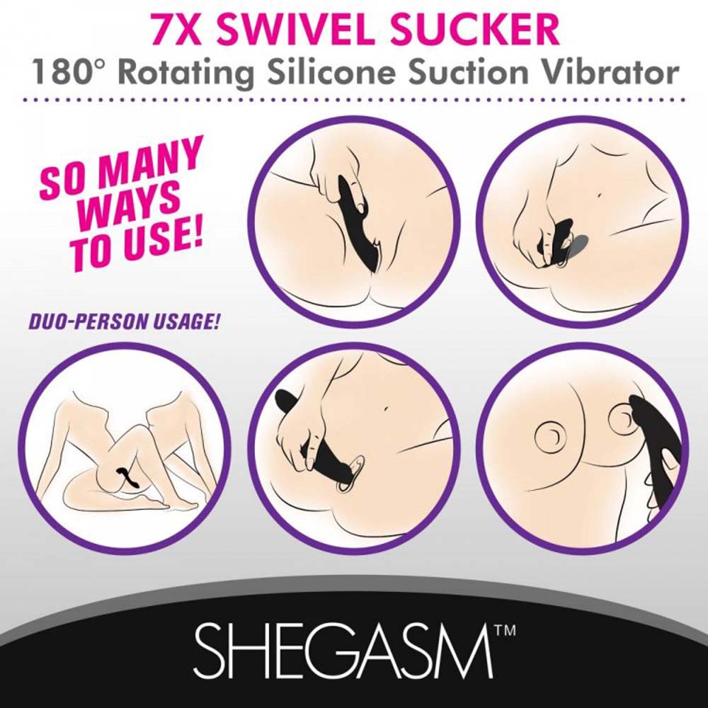 Swivel Sucker 180 Rotating Suction Vibe*