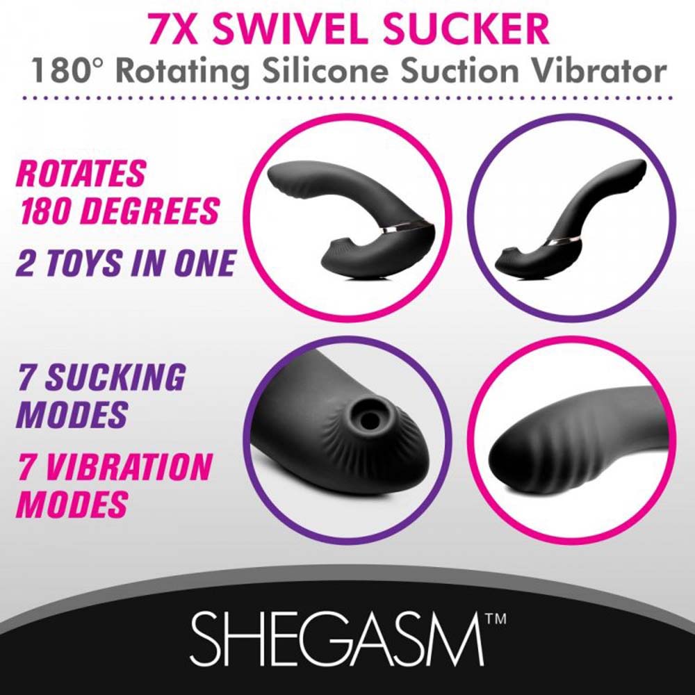 Swivel Sucker 180 Rotating Suction Vibe*