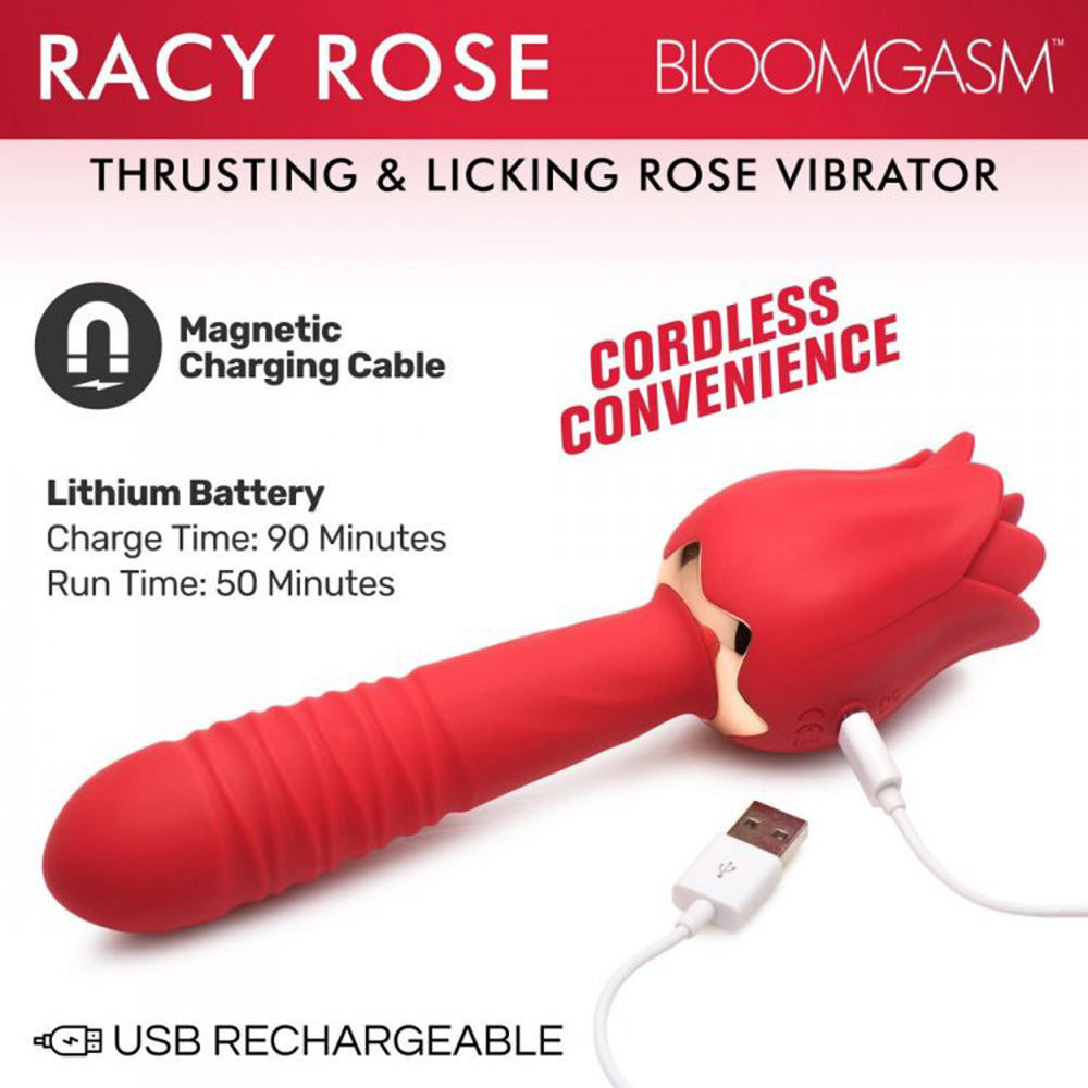 Bloomgasm Racy Rose Thrusting & Licking
