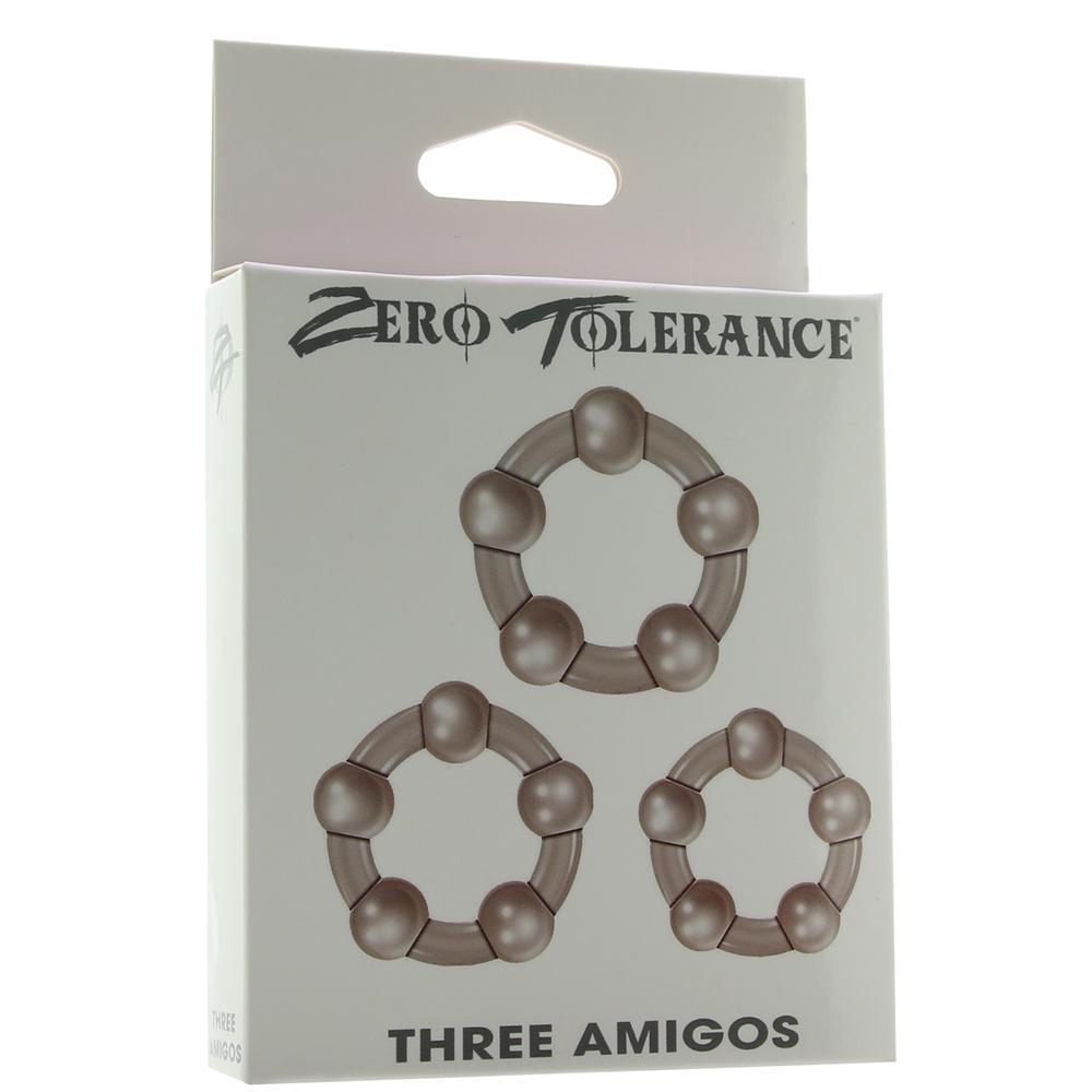 Zero Toler-Three Amigos Beaded Rings 3pc