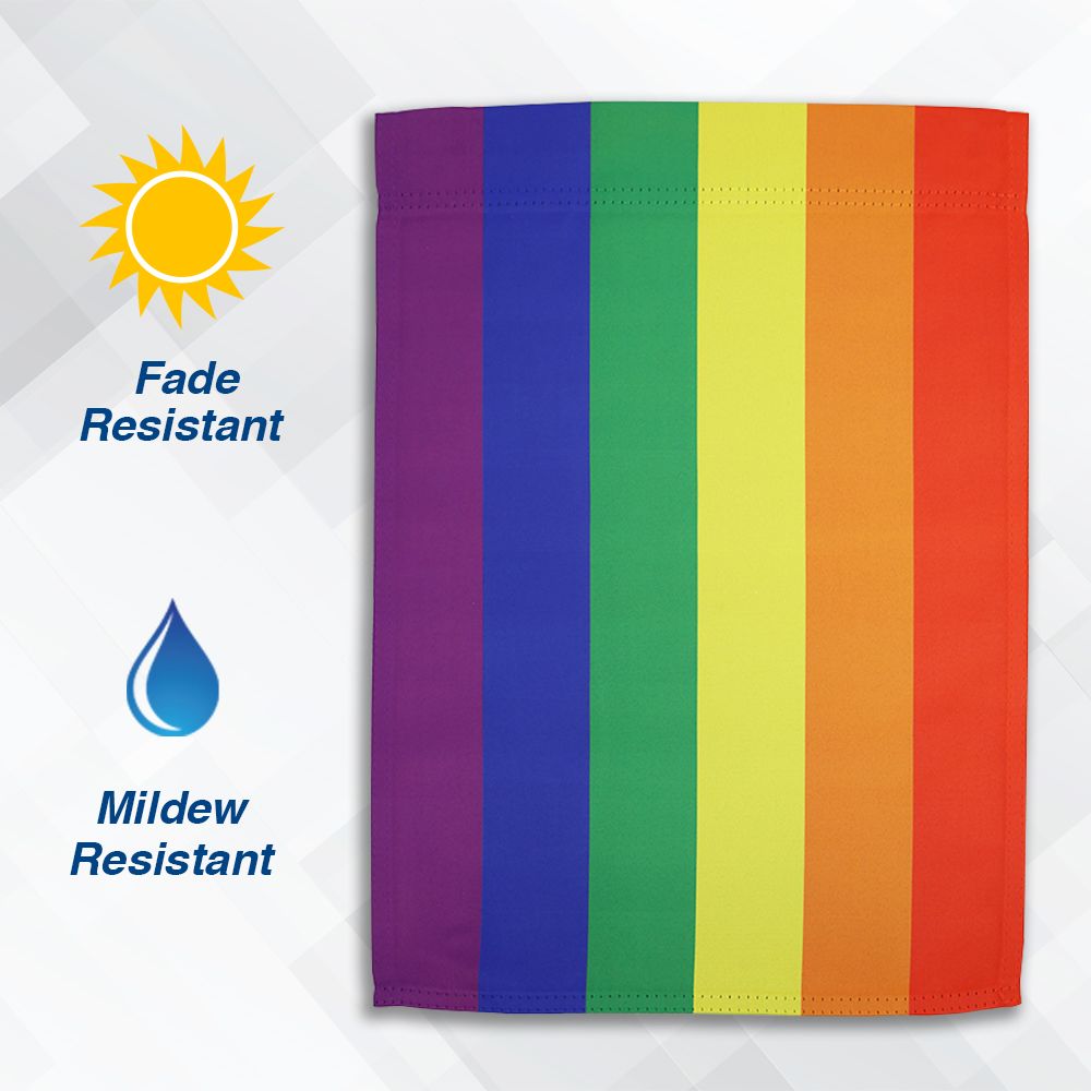 Rainbow Pride 12" x 18" Garden Flag *