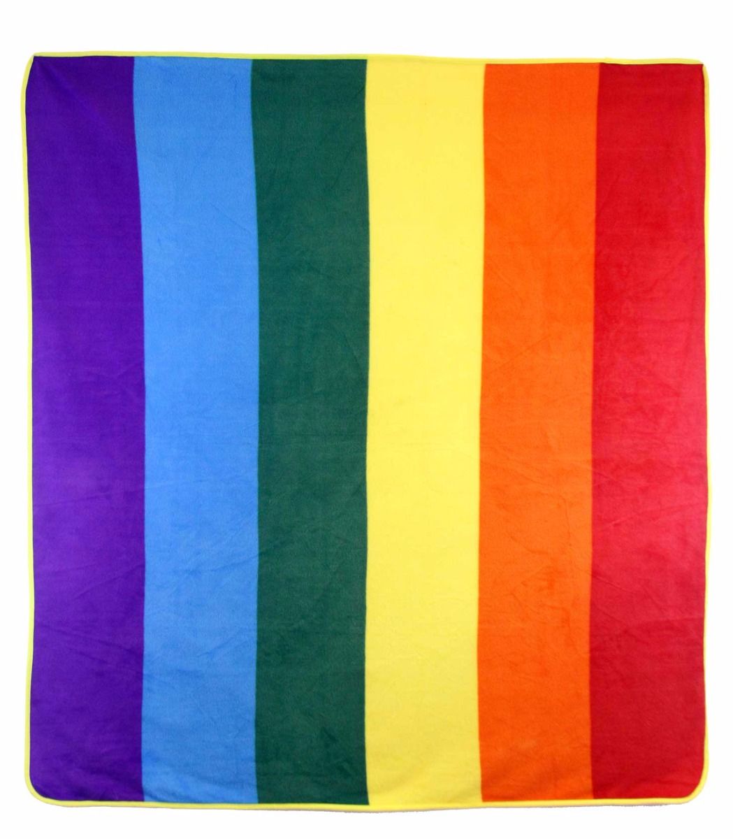 Rainbow Polar Fleece Blanket 50" x 60"