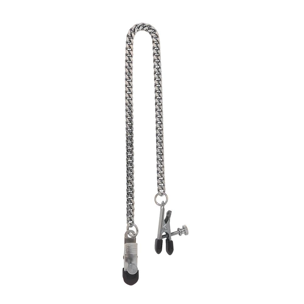 Adjustable Broad Tip Clamps- Jewel Chain